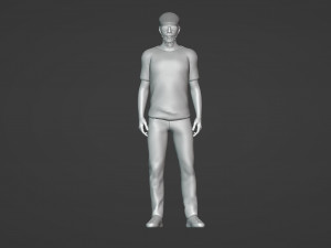 Urban chic male model 3D Model