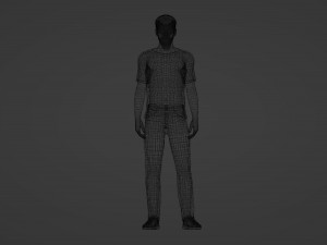 Urban chic male model 3D Model
