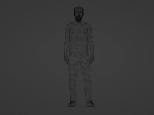 Urban chic male model 3D Model