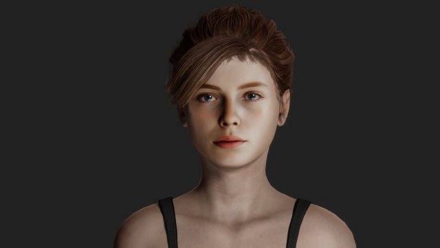 Summer Chic University Student 3D 모델 .c4d .max .obj .3ds .fbx .stl .blend 