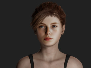 Summer Chic University Student 3D Model