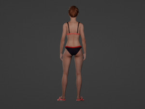 Summer Chic University Student 3D 모델