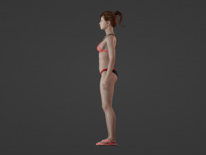 Summer Chic University Student 3D 모델