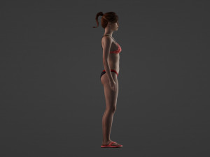 Summer Chic University Student 3D 모델