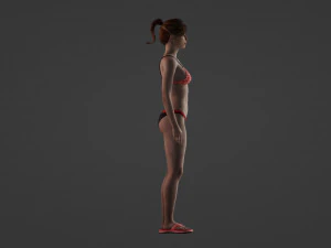 Summer Chic University Student 3D Model