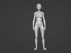 Summer Chic University Student 3D Model