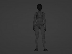 Summer Chic University Student 3D 모델