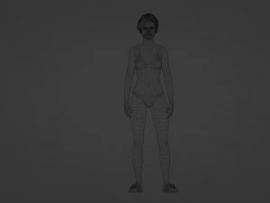 Summer Chic University Student 3D Model