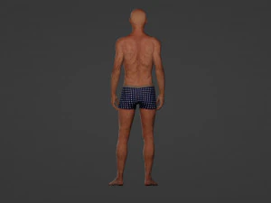 현실적인 노인 3D 모델