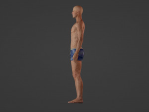 Realistic Elderly Man 3Dモデル