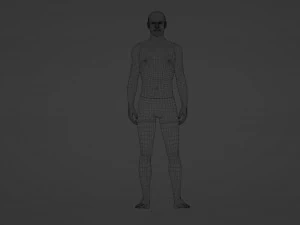 현실적인 노인 3D 모델