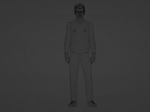 Contemplative University Student 3D Model