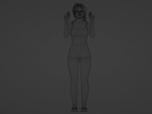 Graceful Chinese Beauty Modèle 3D