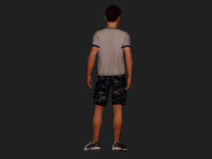 Young College Athlete 3D Модель
