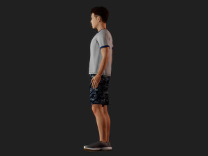 Young College Athlete 3D Модель