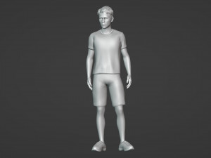 Young College Athlete 3D Модель