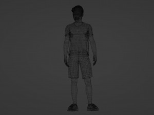 Young College Athlete 3D Модель