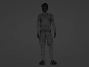 Jovem Atleta Universit&aacute;rio Modelo 3D