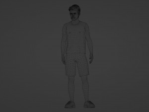 Young College Athlete 3D Модель