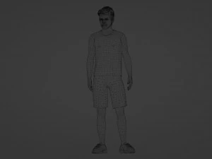 Jovem Atleta Universit&aacute;rio Modelo 3D