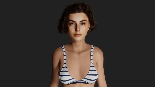 Sofia is a beautiful girl ready for family life Model 3D .c4d .max .obj .3ds .fbx .stl .blend