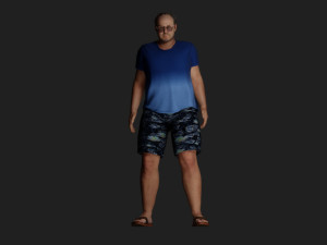 Middle-aged Educator 3D Model