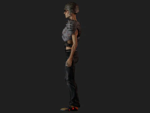 Дивний кіберпанк-солдат 3D Модель