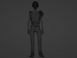 Strange Cyberpunk Soldier 3D Модель