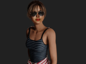 Sophia confident youth 3Dモデル