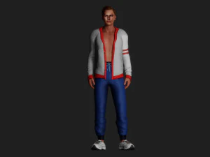Contemporary Handsome Young Man 3D Model