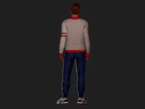 Contemporary Handsome Young Man 3D Model