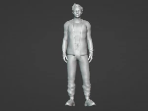 Contemporary Handsome Young Man 3D Model