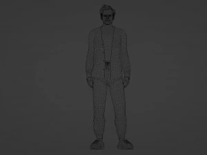 Contemporary Handsome Young Man 3D Model