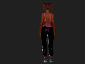 Athletic Freckled Student 3D Model