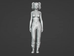 Athletic Freckled Student 3D Model