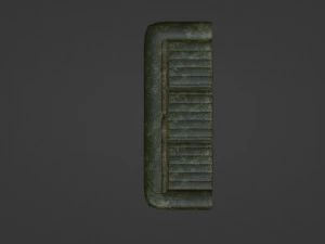 Dark Green Spotted Leather Sofa 3D Model
