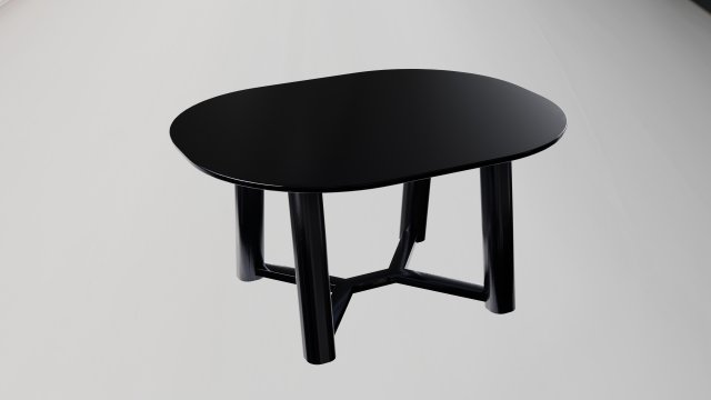 The Ebony Elegance Coffee Table 3D 模型 .c4d .max .obj .3ds .fbx .stl .blend 