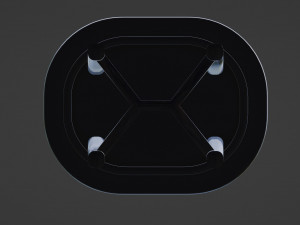 The Ebony Elegance Coffee Table 3D 模型