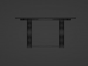 The Ebony Elegance Coffee Table 3D 模型