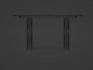 The Ebony Elegance Coffee Table 3D 模型