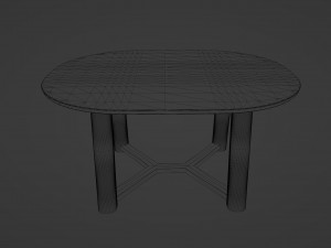 The Ebony Elegance Coffee Table 3D 模型