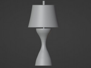 Modern hourglass shaped table lamp with red spots Modèle 3D