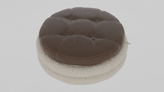 Oreo Cookie Ottoman 3D Modell .c4d .max .obj .3ds .fbx .stl .blend 