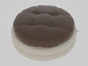 Oreo Cookie Ottoman 3D Model