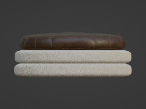 Oreo Cookie Ottoman 3D Model
