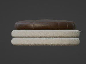 Oreo Cookie Ottoman 3D Model