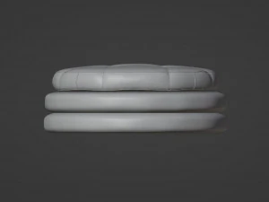 Oreo Cookie Ottoman 3D Model