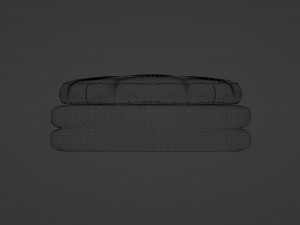 Oreo Cookie Ottoman 3D Modell