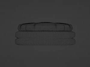 Oreo Cookie Ottoman 3D Model