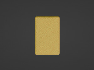 Yellow rectangular pouf with green legs 3Dモデル
